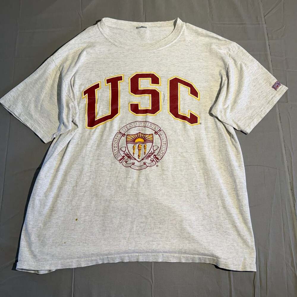 MV Sport USC T-Shirt Grey College University of Southern California